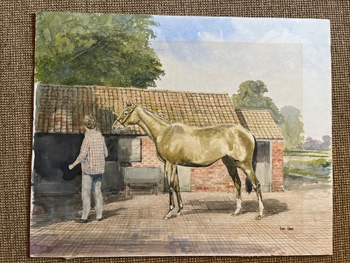 Original vintage horse stable - original,