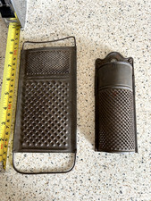 2 x old / vintage graters. Nutmeg grater.