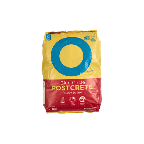 Blue circle postcrete - blue, cement