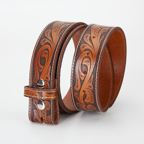 Men embossed western - western, belt