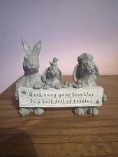 Next Rabbits Bathroom Figure