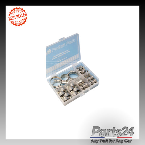 Assorted mild steel hose - assorted, clips