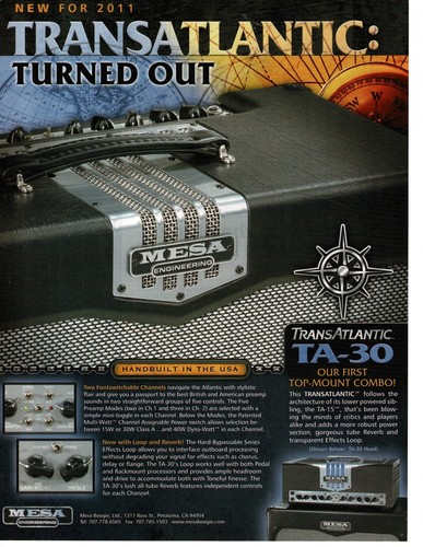 2011 mesa boogie transatlantic - mesa,