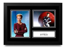 Jeri Ryan Signed A4 Framed Photo Display Autograph Star Trek Memorabilia + COA