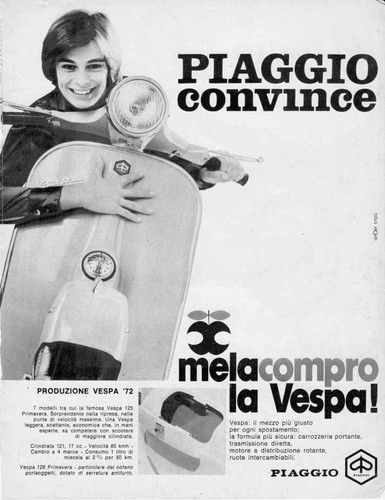 Advertising piaggio vespa - advertising,