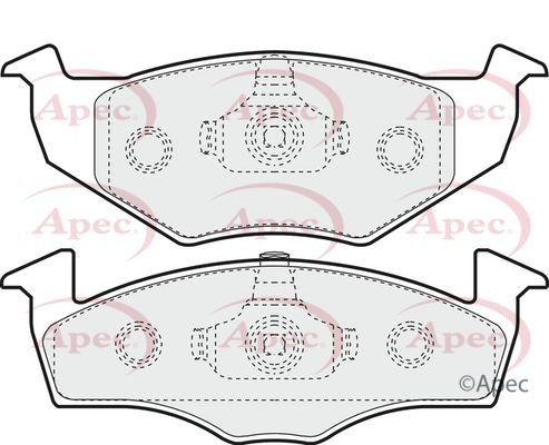 Apec front brake - apec, set