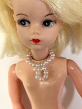 SINDY MISS BEAUTIFUL / COME DANCING WIRED PEARL NECKLACE 1960 REPRO COMPLETER