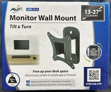 AVF MRL12 Tilt & Turn TV & Monitor Wall Bracket, up to 27" & 10kg
