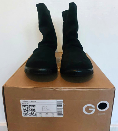 Hotter pixie iii black - pixie, suede