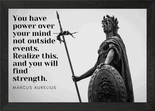 Marcus Aurelius Quote Framed