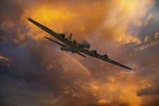 B17 Sally-B 2021 coloured sky canvas print various sizes free delivery 