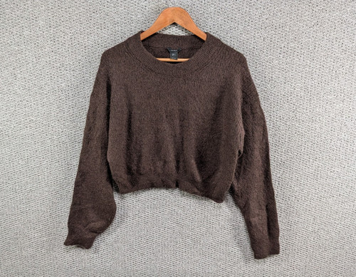 Lindex brown mohair wool blend - brown,