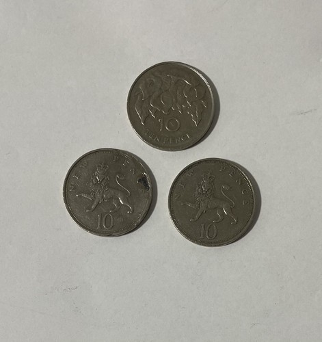 10p coins 1969 1979 - coins.,