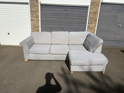 Light grey dfs corner sofa - dfs,