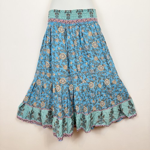 Blue turquoise floral boho - turquoise,