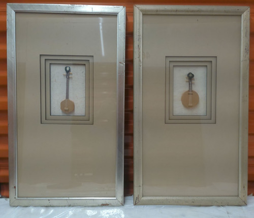 Vintage set framed - of, 3d