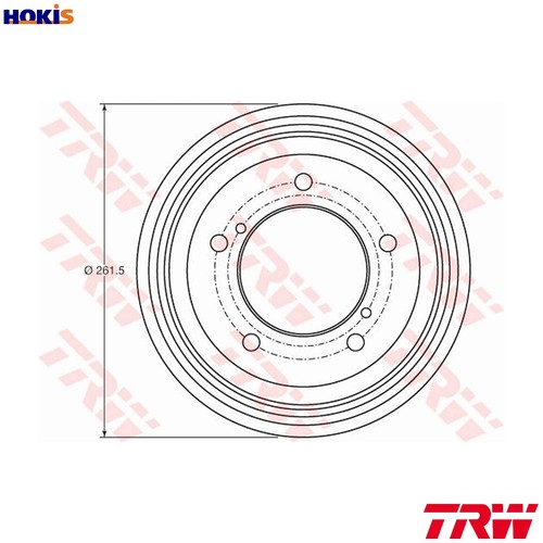 Brake drum db4421 for - 2x,