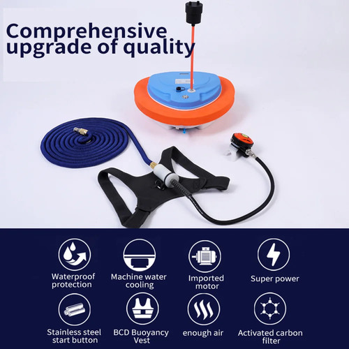 Scuba diving ventilator system - scuba,