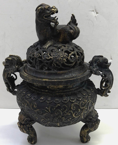 Chinese brass incense - brass,