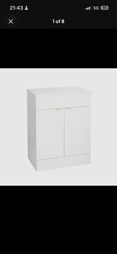 White freestanding modern - modern, 2