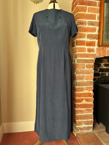 Laura ashley silk midi dress - midi,