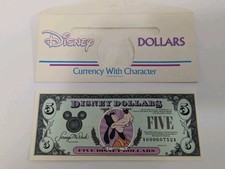 1991 $5 Series A Disney Dollar