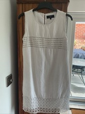 NEXT  White 100% Linen Summer Shift Dress