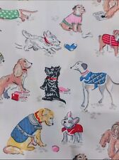 Size 12 Cath kidston Vintage Style 1930s-40s Pretty Dogs Tea Dress 