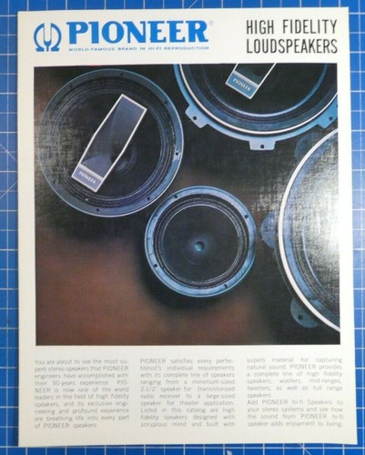 Pioneer model high - model, fidelity