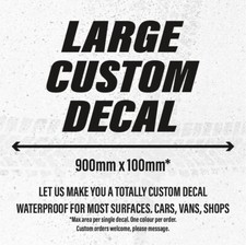 LARGE CUSTOM TEXT PERSONALISED VINYL DECALS CAR STICKERS PROMOTIONAL 🔥