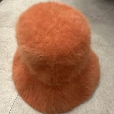 Vtg Authentic Burnt Orange  KANGOL Furgora Charlene Bucket Hat Size Regular VGC