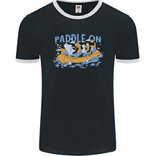White Water Rafting Paddle On Whitewater Mens Ringer T-Shirt FotL