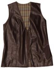 Vintage Mens Leather Gilet UK
