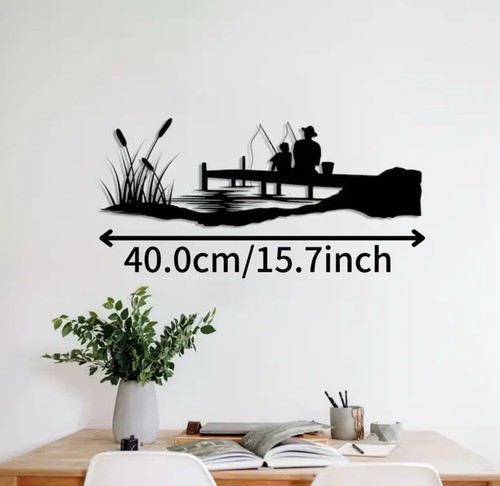 40cm long father - son, fishing