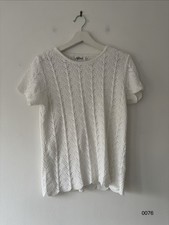 Afibel White Knit Top –