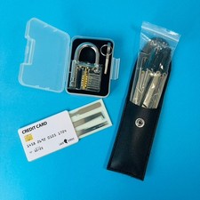 20 Piece Locksmith Training Set with Training Padlock and Tools