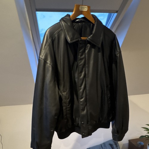 Zara mens black leather - zara, bomber