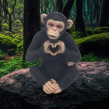 Cheeky chimp monkey love heart - monkey,