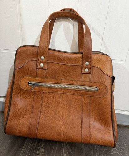 Vintage brown faux leathertop - vintage,