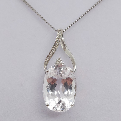 9ct white gold kunzite and - gold,