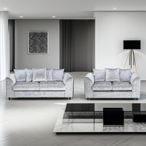 Brand new crushed velvet sofa - velvet,