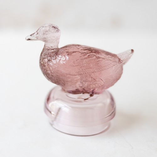 Heisey depression glass duck - heisey,