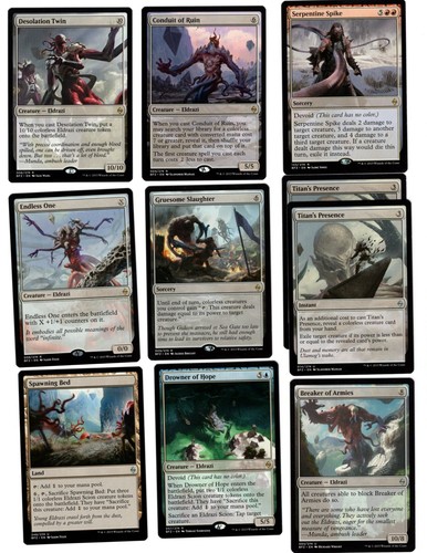 Red blue eldrazi card - red,