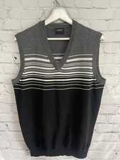 Galvin Green Sweater Vest Stripe Wool Blend Size Large Golf Activewear