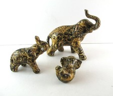 3 Elephants Family Collage Patchwork Safari La Vie