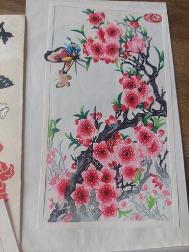 Vintage chinese paper - vintage, cut