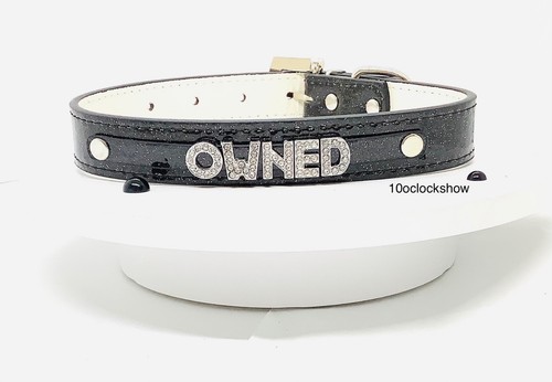 Bdsm collar black custom - bdsm, slave