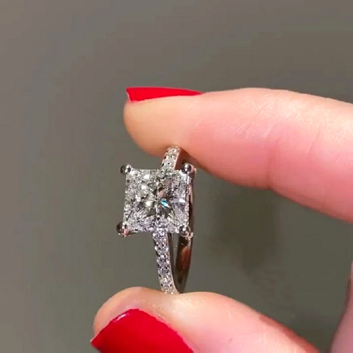 05ct princess cut - 2.05ct,