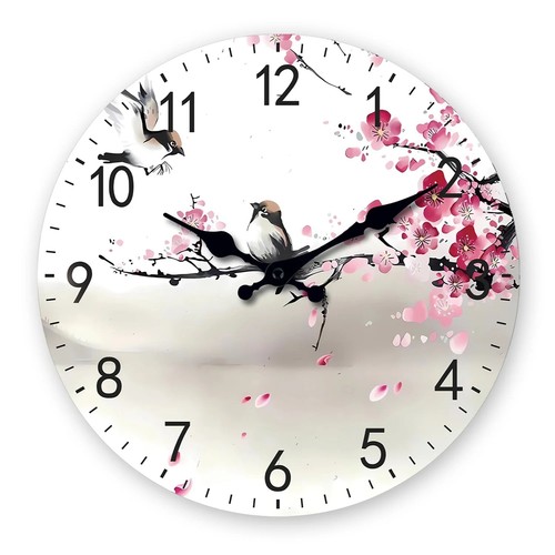Cherry blossom birds - cherry, wooden