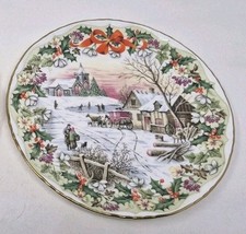 Royal Albert The Coaching Inn at Christmas Plate 8.25"